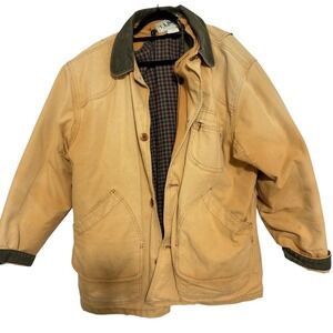 Vtg LLBean Made in USA Field Coat Mens Large PrimaLoft Lined Barn Jacket 25.5"